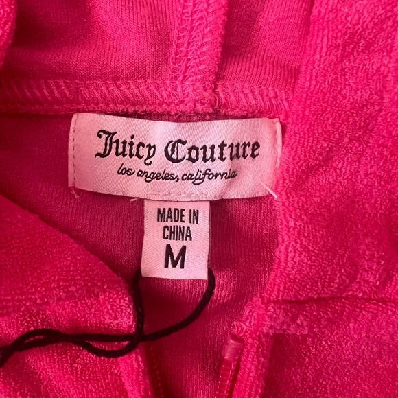 Juicy Couture Bling Terry Tracksuit Hoodie & Shorts Set- Size Medium - Picture 6 of 15